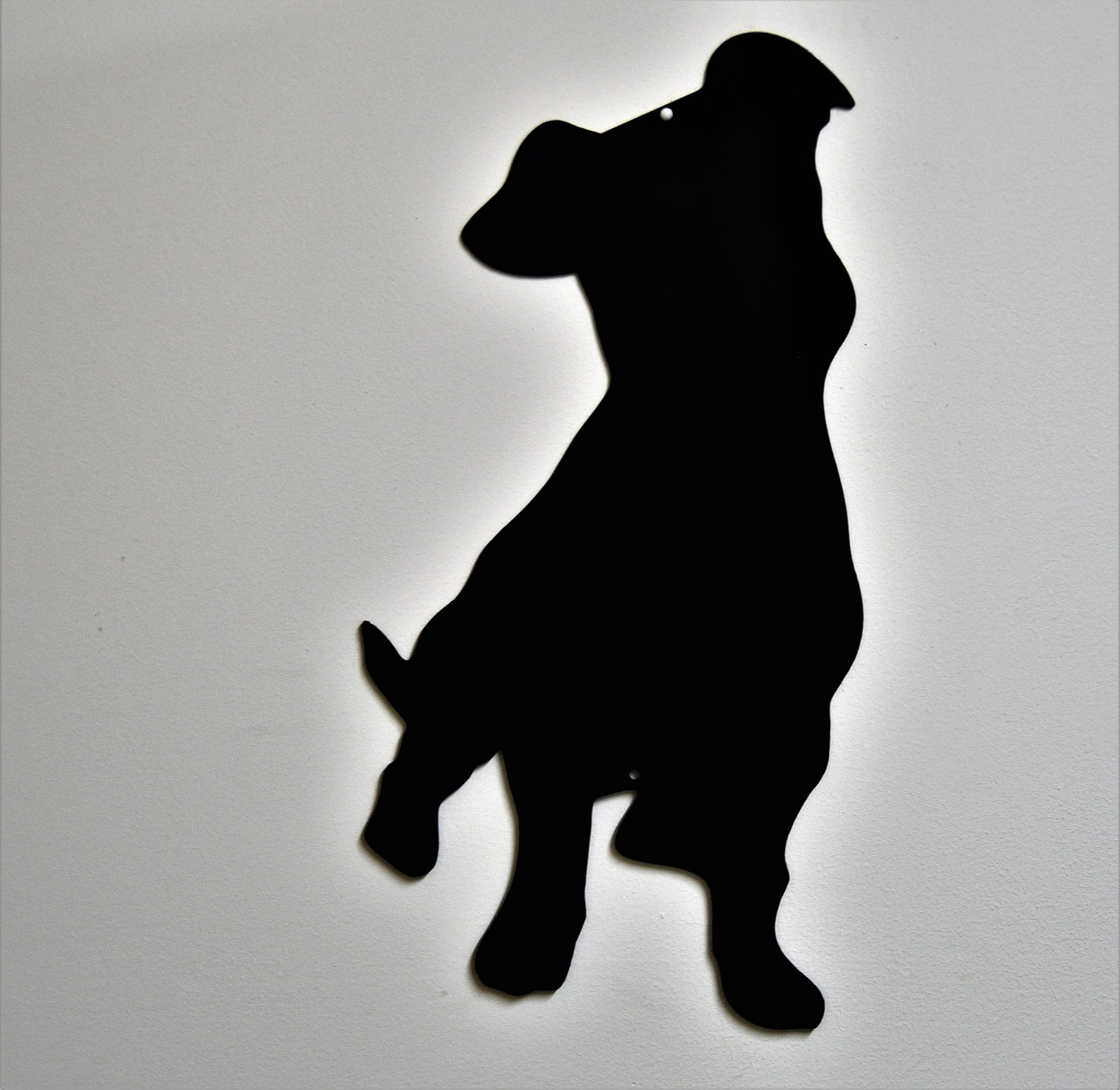 Jack Russell Art shadowheart Silhouette Artwork Made From 